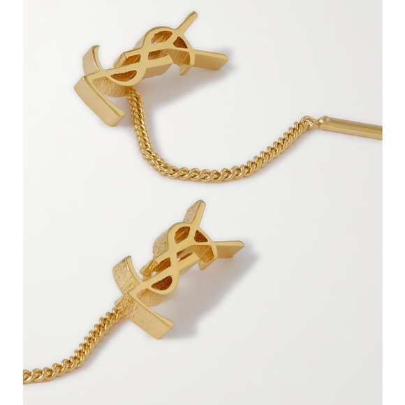 YSL Saint Laurent Opyum Threader Earrings Gold - Picture 3 of 5